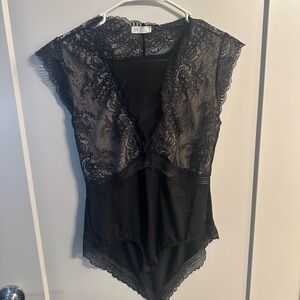 Black Lace Bodysuit